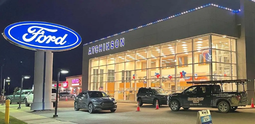 Permanent Outdoor Lighting For Car Dealerships