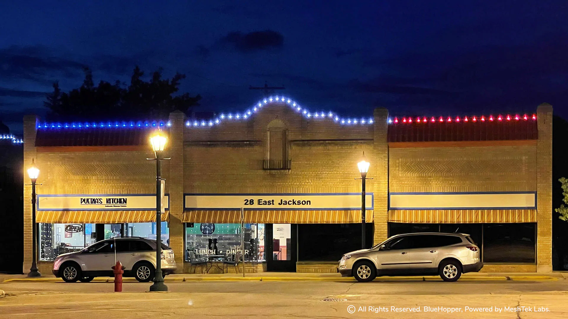 Connected Street Lighting for Building a Network of Lights